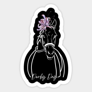 Cute derby horse race Sticker